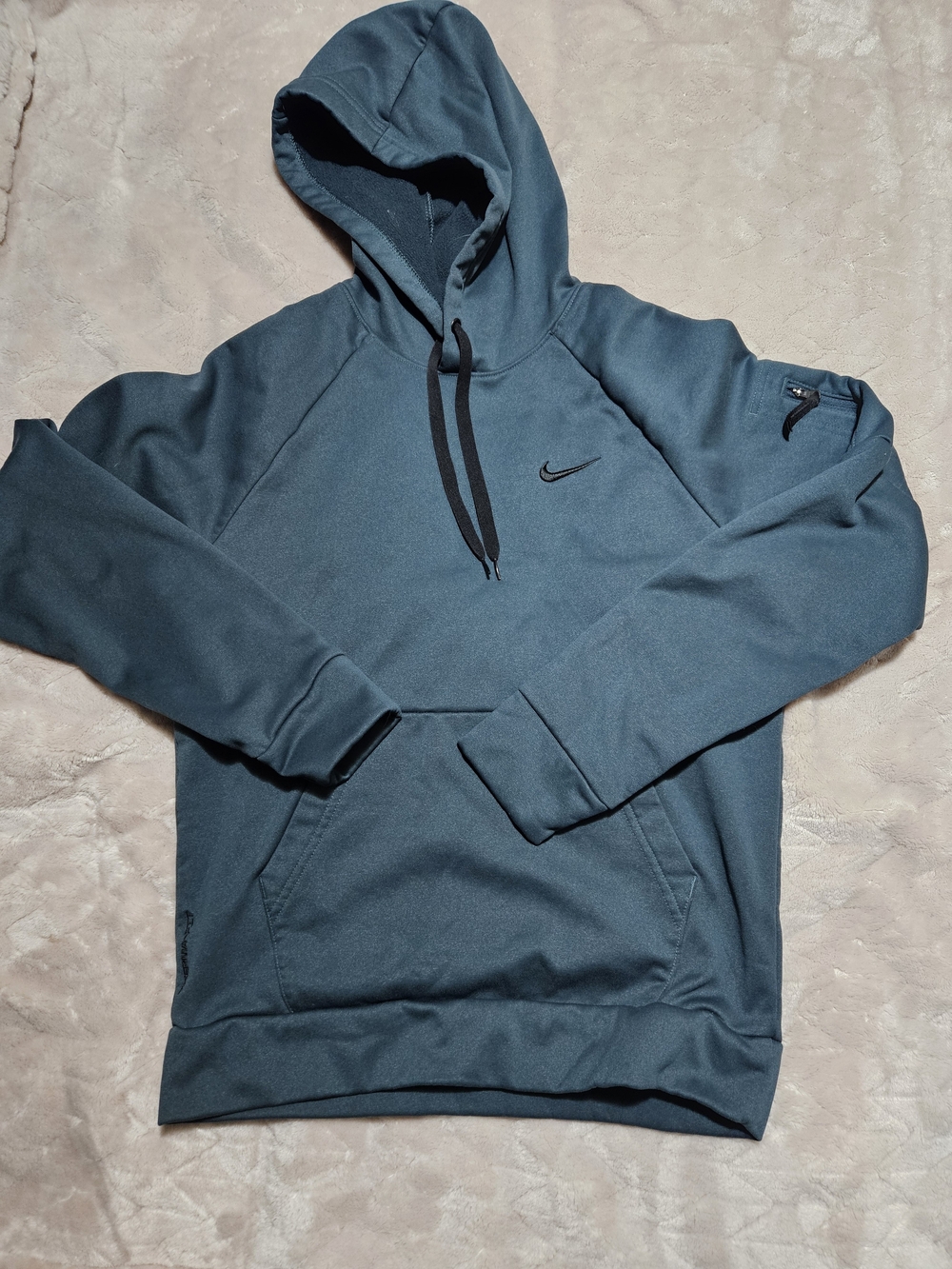 Nike Men's Blue Hooded Pullover Sweatshirt